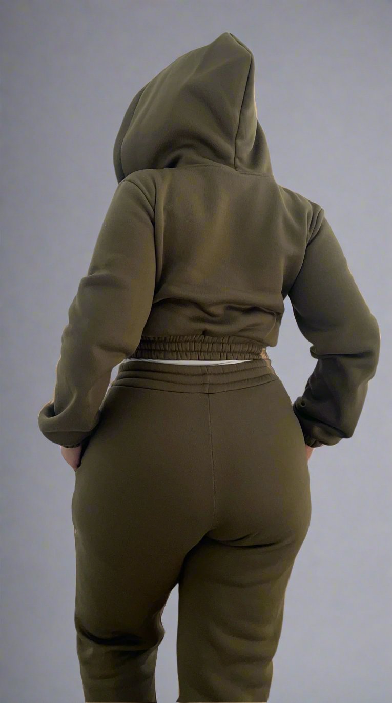 The Luxe Olive Lounge Set