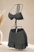 Mia Open-Back Ruched Set