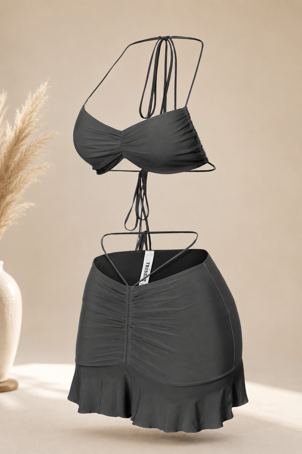 Mia Open-Back Ruched Set