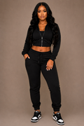 The Black Luxe Lounge Set
