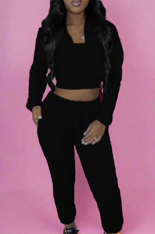 Obsessed Sweat set black